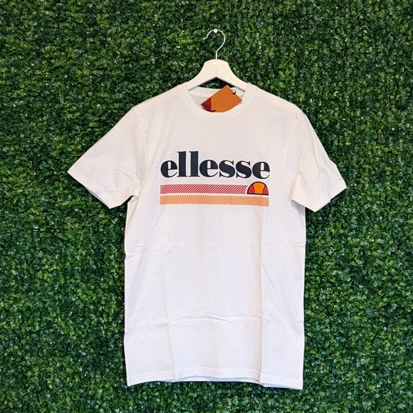 NEW Ellesse Triscia Tee Shirt, Mens Medium, White NWTS - Picture 2 of 5